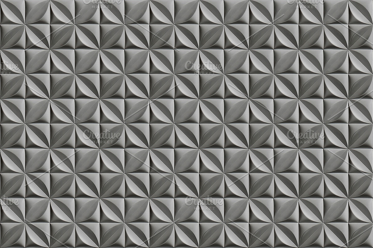 3D decorative panel seamless texture in Patterns - product preview 8