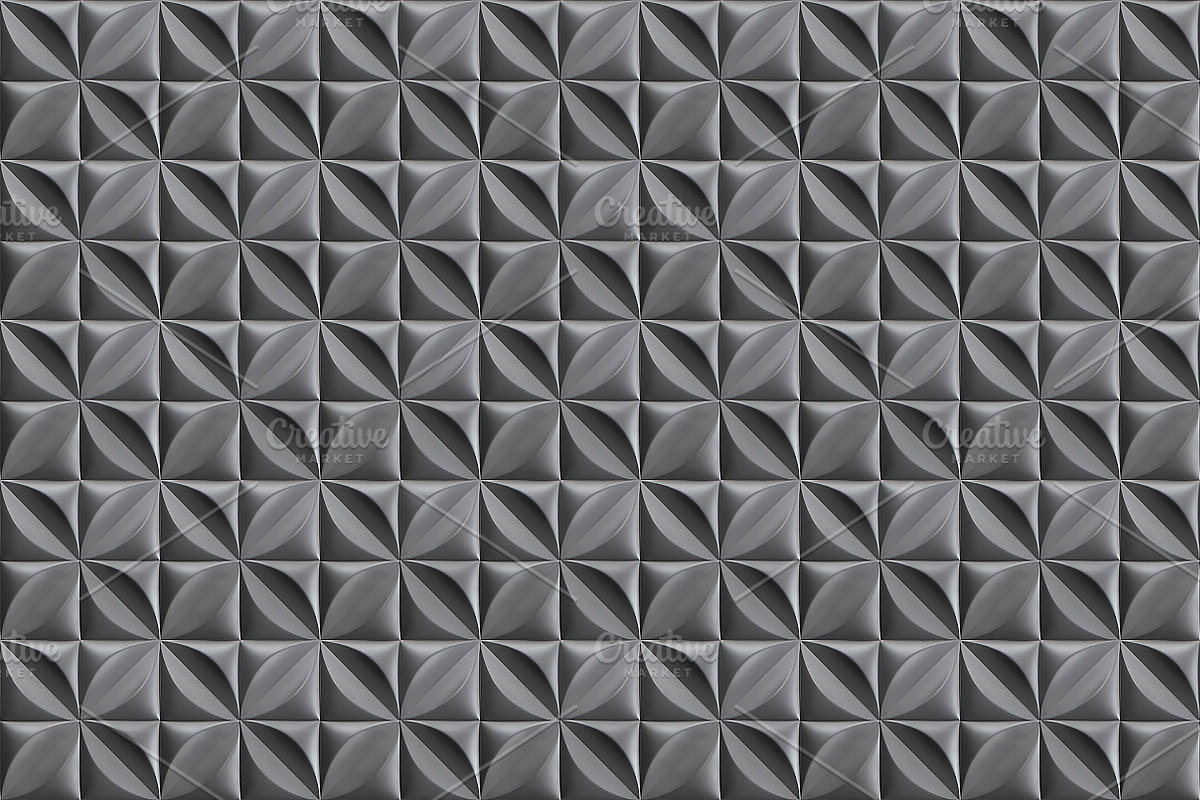 3D decorative panel seamless texture in Patterns - product preview 8
