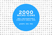 2000 MICRO ICONS for small GUI's