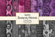Steampunk Debutante Digital Paper