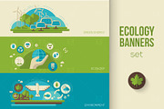 Ecology Banners Set