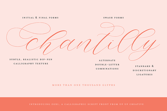 Zoxi, a Calligraphy Script Font in Calligraphy Fonts - product preview 1