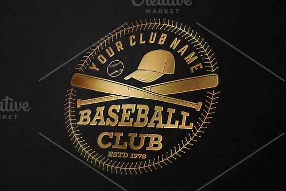 Baseball Club Vintage Collection in Logo Templates - product preview 5