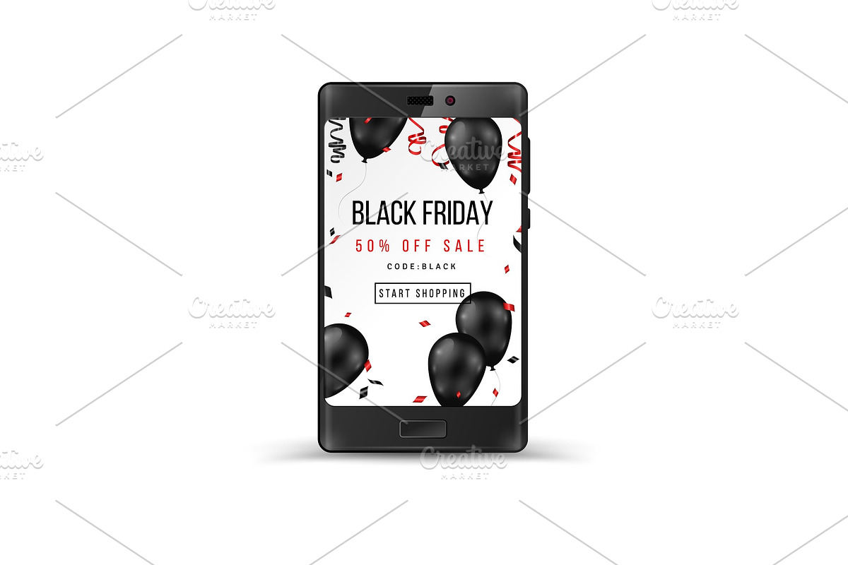 Smartphone for Black Friday in Illustrations - product preview 8