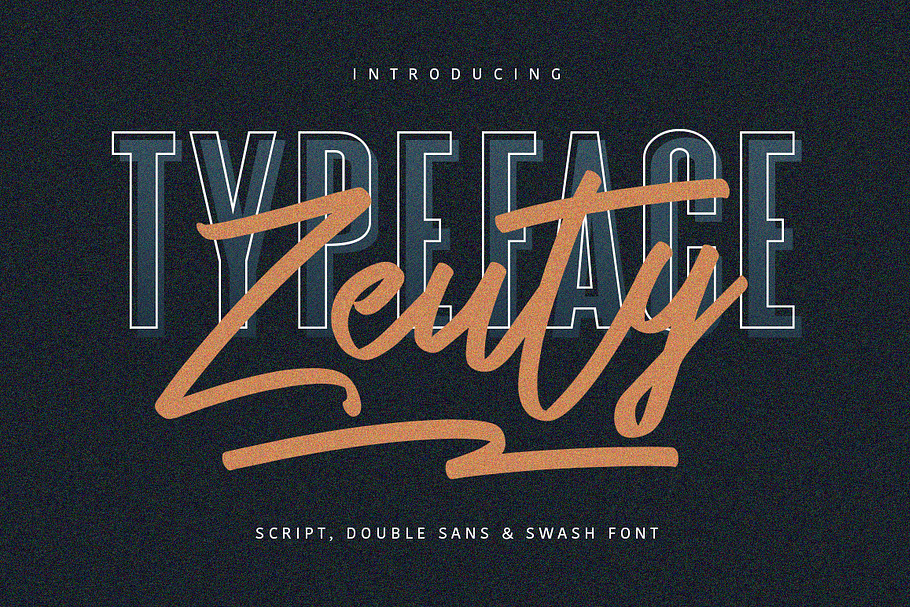 Zeuty Typeface - Free Sans Serif in Script Fonts - product preview 8