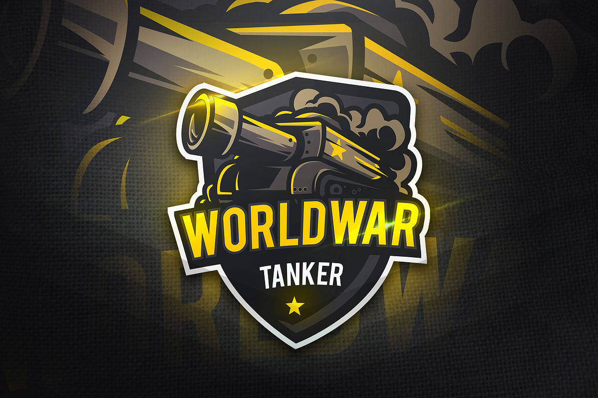 WorldWar Tanker- Mascot&Esport Logo in Logo Templates - product preview 8