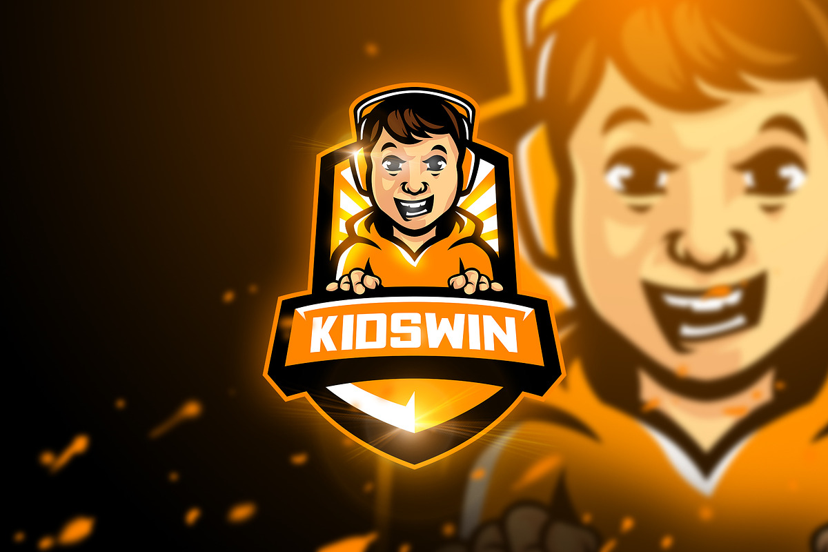 Kidswin - Mascot & Esport Logo in Logo Templates - product preview 8