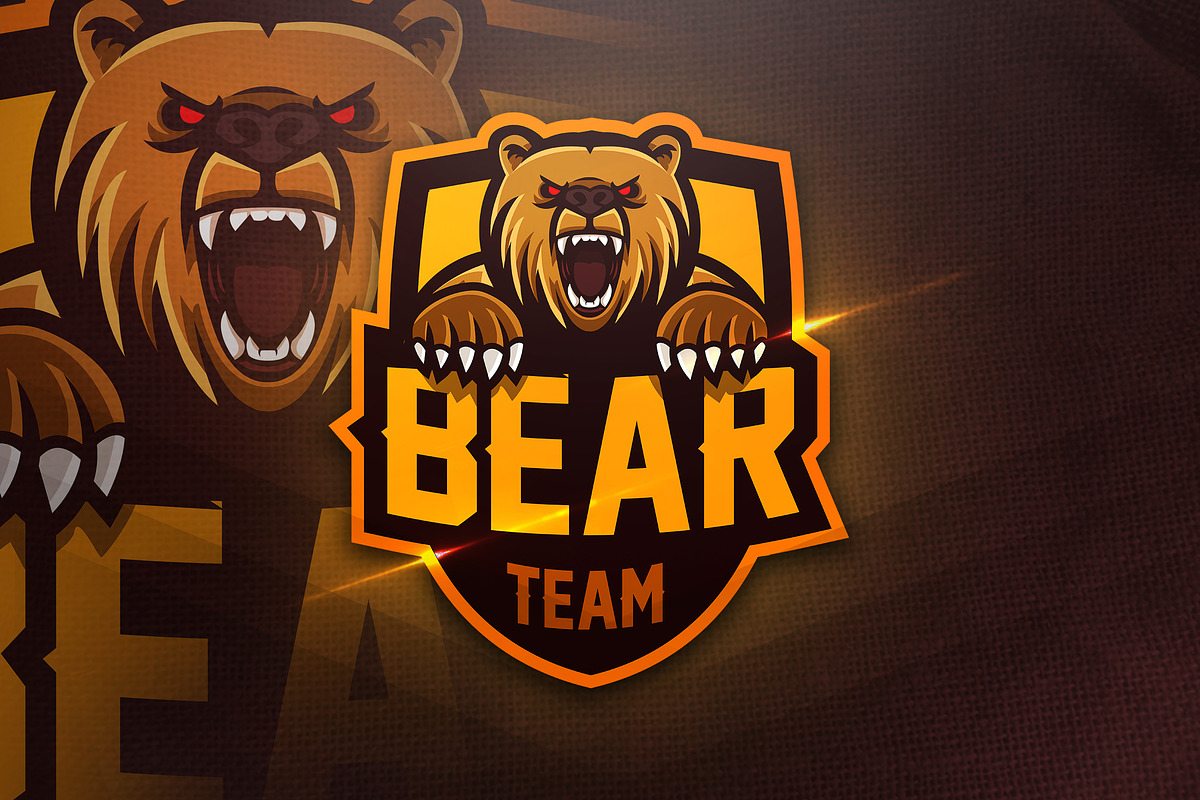Bear Team - Mascot & Esport Logo in Logo Templates - product preview 8