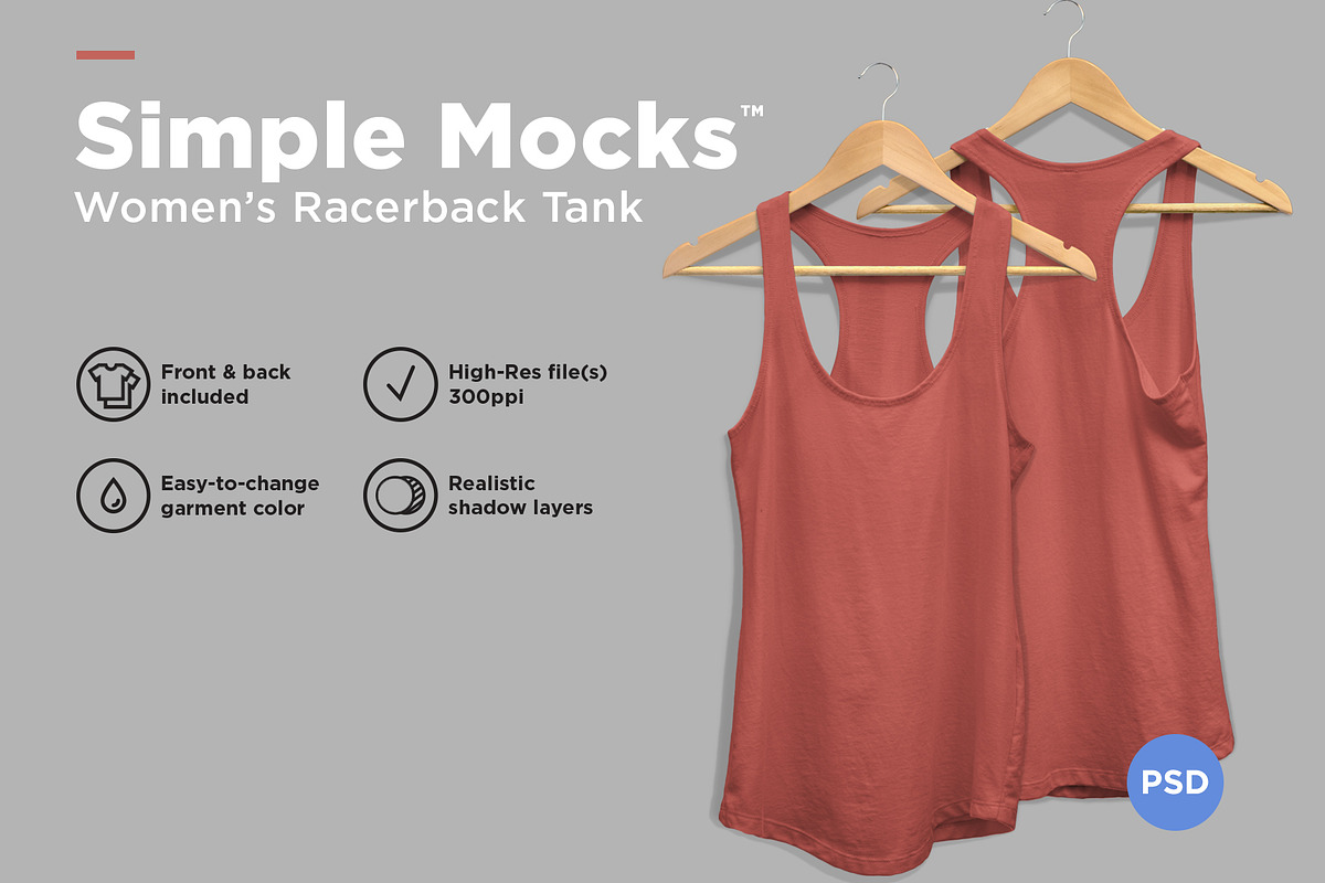 Women's Racerback Tank Mockup in Product Mockups - product preview 8
