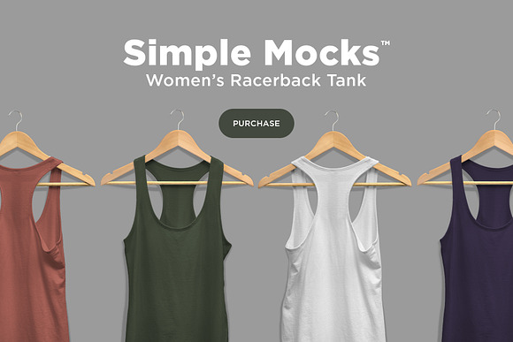 Women's Racerback Tank Mockup in Product Mockups - product preview 1