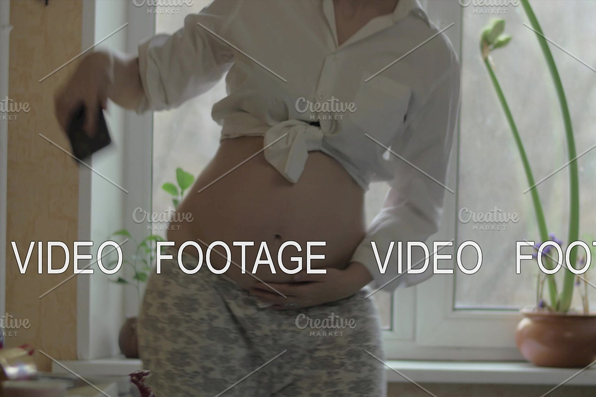 Pregnant woman dancing gracefully at in Graphics - product preview 8