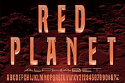 Red Planet Titling Alphabet