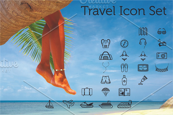 Travel Icon Set in Graphics - product preview 1