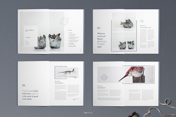 Annual Report Template in Brochure Templates - product preview 1
