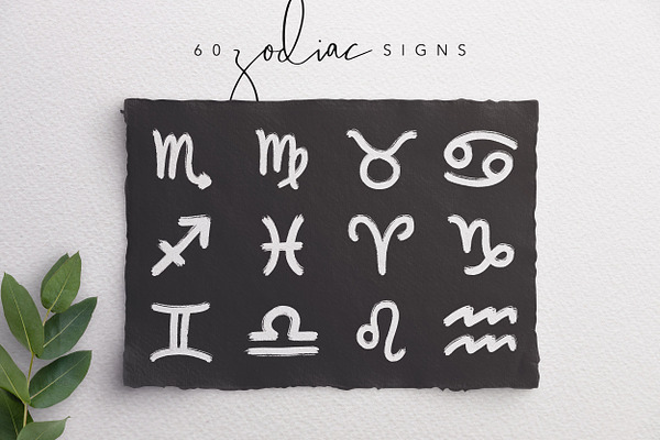 Hand-drawn Zodiac Signs