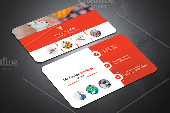 Doctor Business Card in Business Card Templates - product preview 5