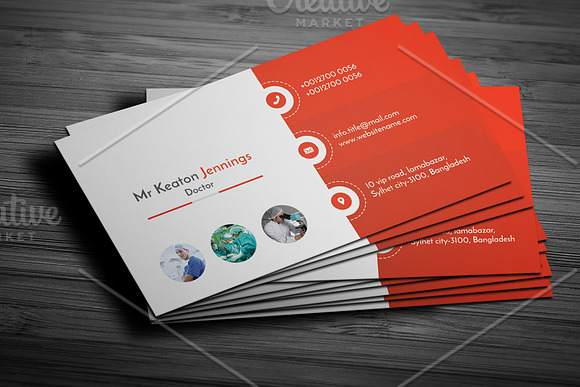 Doctor Business Card in Business Card Templates - product preview 7