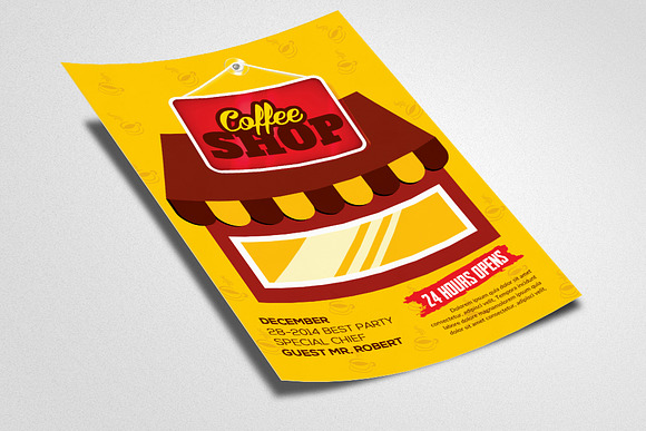 Coffee Shop Flyer Templates in Flyer Templates - product preview 1