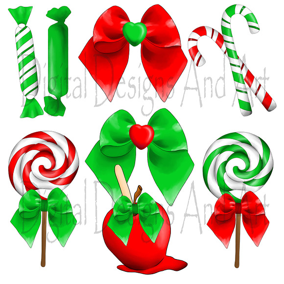 Christmas sweets clipart in Illustrations - product preview 1