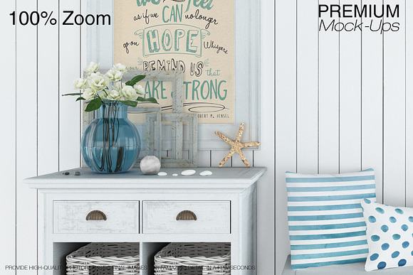Coastal Style Entrance with Pillows in Product Mockups - product preview 15