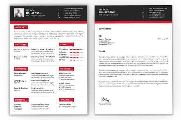 CV And Cover Letter in Letter Templates - product preview 4