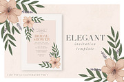 Elegant Floral Invitation Template