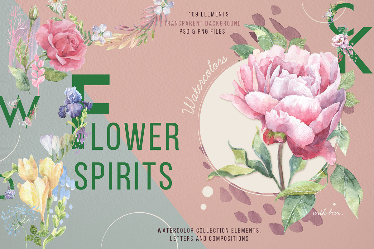 Flower spirits in Illustrations - product preview 8