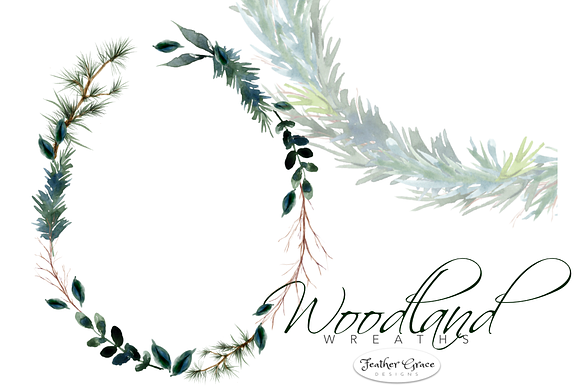 Watercolor Leaves & Greenery in Illustrations - product preview 6