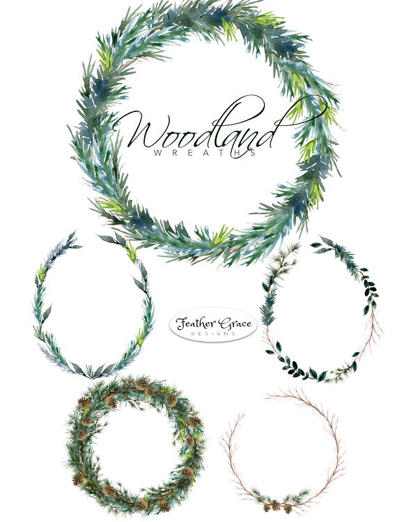Watercolor Leaves & Greenery in Illustrations - product preview 8
