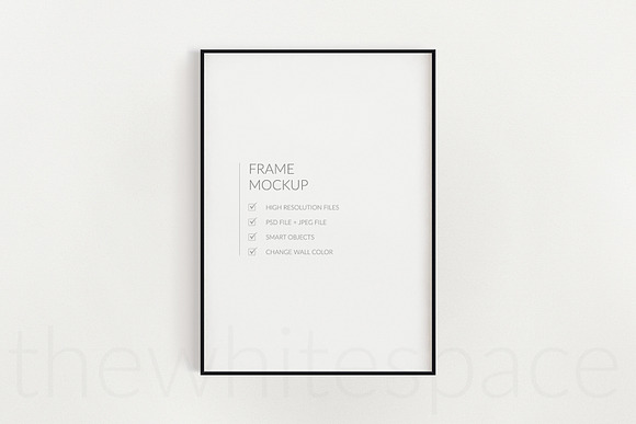 Minimalist Black Frame Mockup Bundle in Print Mockups - product preview 3