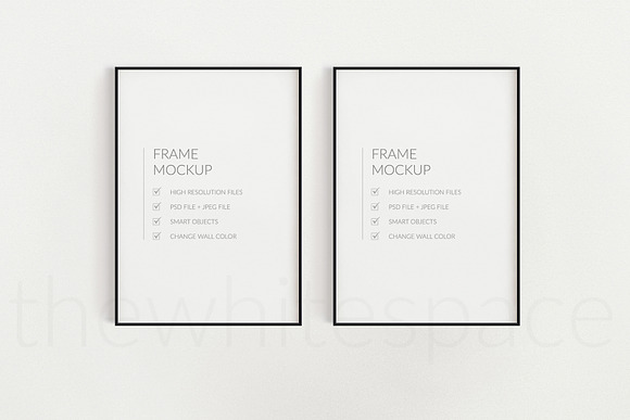 Minimalist Black Frame Mockup Bundle in Print Mockups - product preview 5