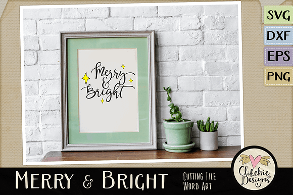 Merry & Bright Vector SVG Clipart in Illustrations - product preview 2