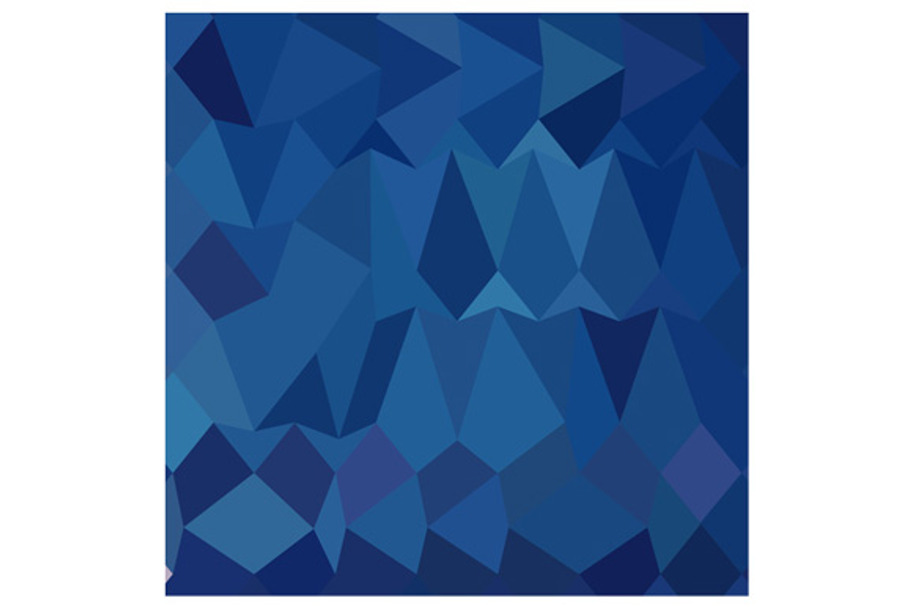Cobalt Blue Abstract Low Polygon Bac