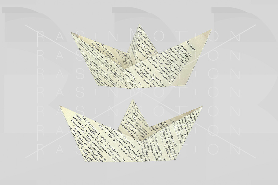 Letters paper boat. 3d illustration in Illustrations - product preview 8