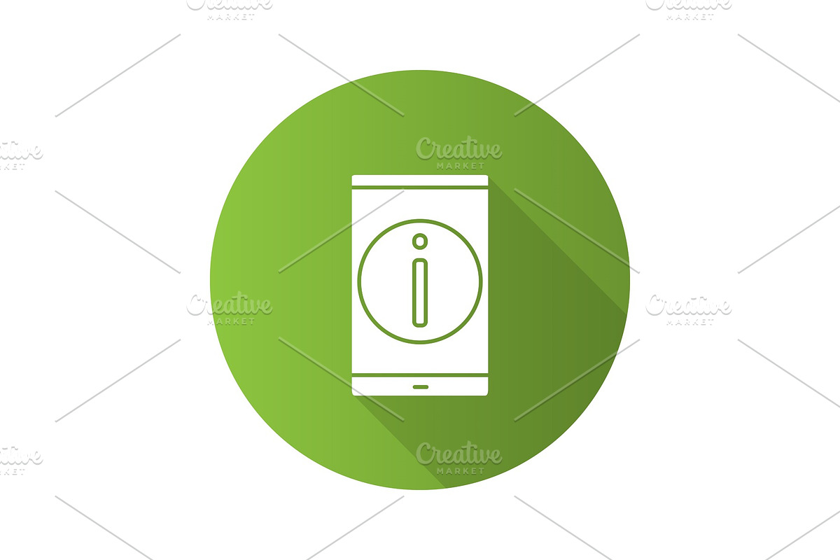 Smartphone information icon in Graphics - product preview 8