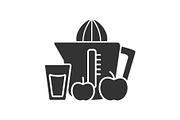 Juicer glyph icon