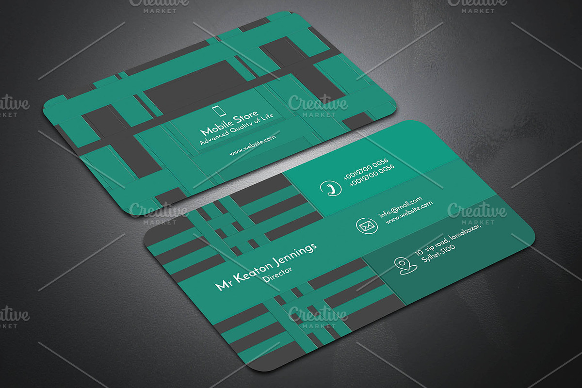 Mobile Store Business Card in Business Card Templates - product preview 8