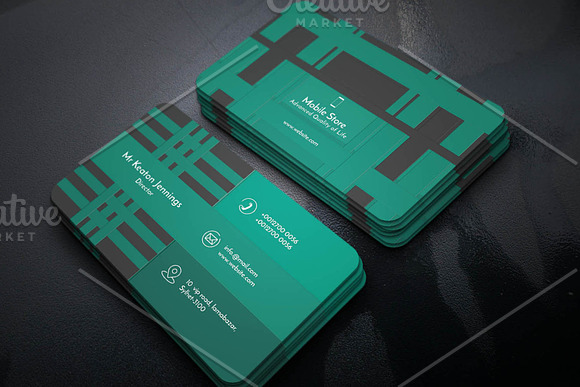 Mobile Store Business Card in Business Card Templates - product preview 2