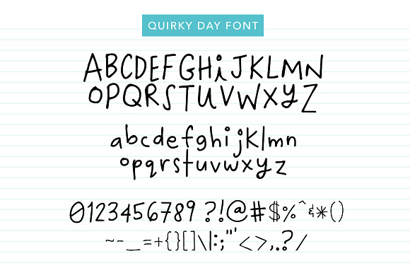 Quirky Day Font in Display Fonts - product preview 5