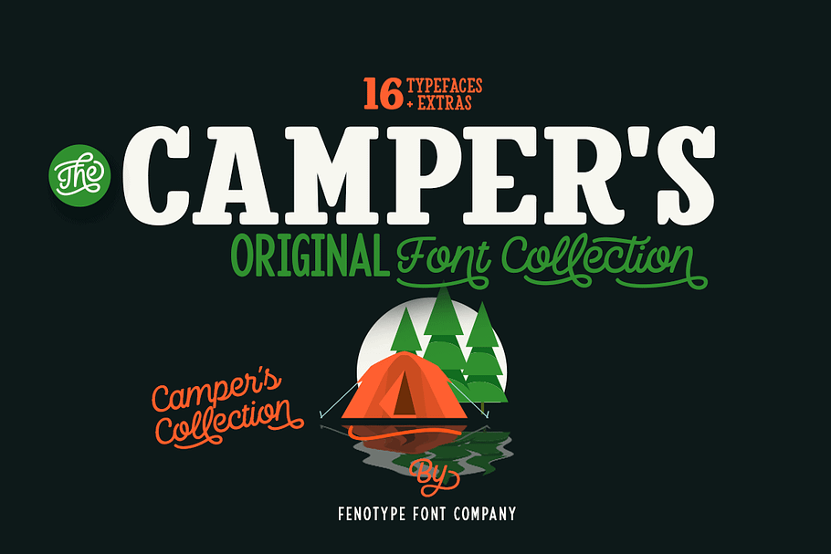 Camper Font Pack in Display Fonts - product preview 8