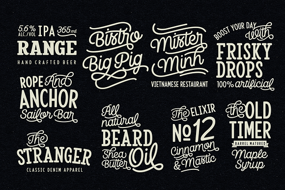 Camper Font Pack in Display Fonts - product preview 3