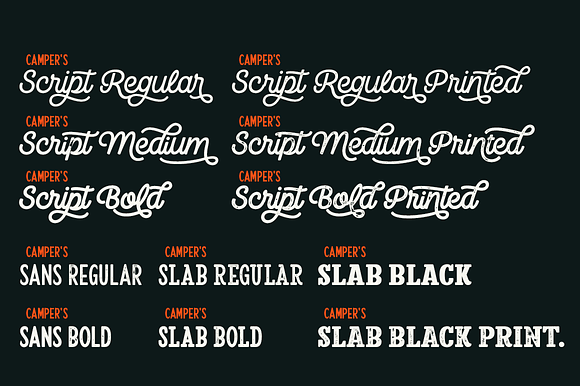 Camper Font Pack in Display Fonts - product preview 6