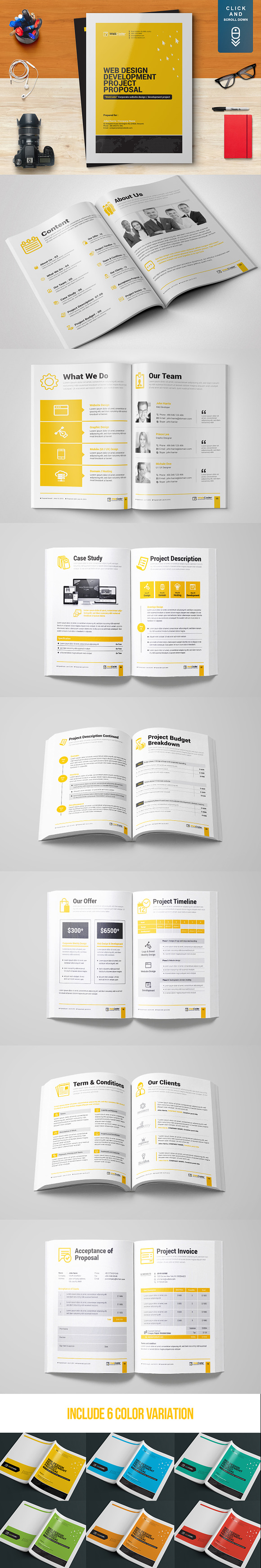 Proposal Template Bundle in Brochure Templates - product preview 2