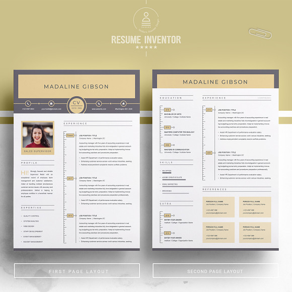 Modern & Clean Resume Template in Resume Templates - product preview 1