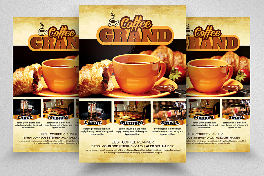 Grand Opening Cafe Flyer Template