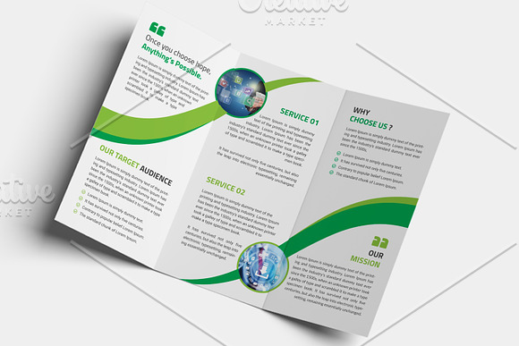 Corporate Trifold Brochure in Brochure Templates - product preview 5