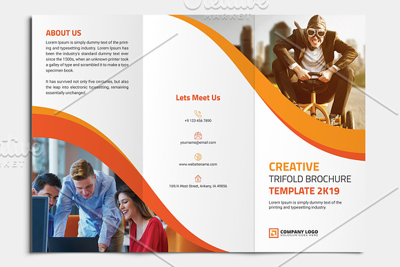 Corporate Trifold Brochure in Brochure Templates - product preview 14
