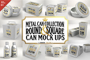 Vol2. Metal Can Mockup Collection