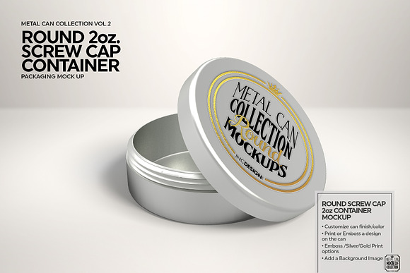 Vol2. Metal Can Mockup Collection in Branding Mockups - product preview 3