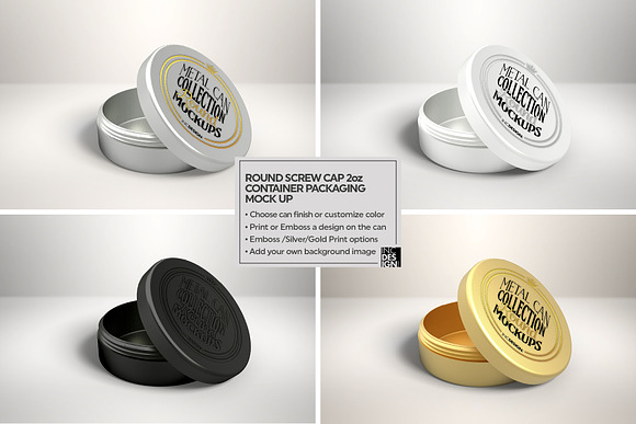Vol2. Metal Can Mockup Collection in Branding Mockups - product preview 4
